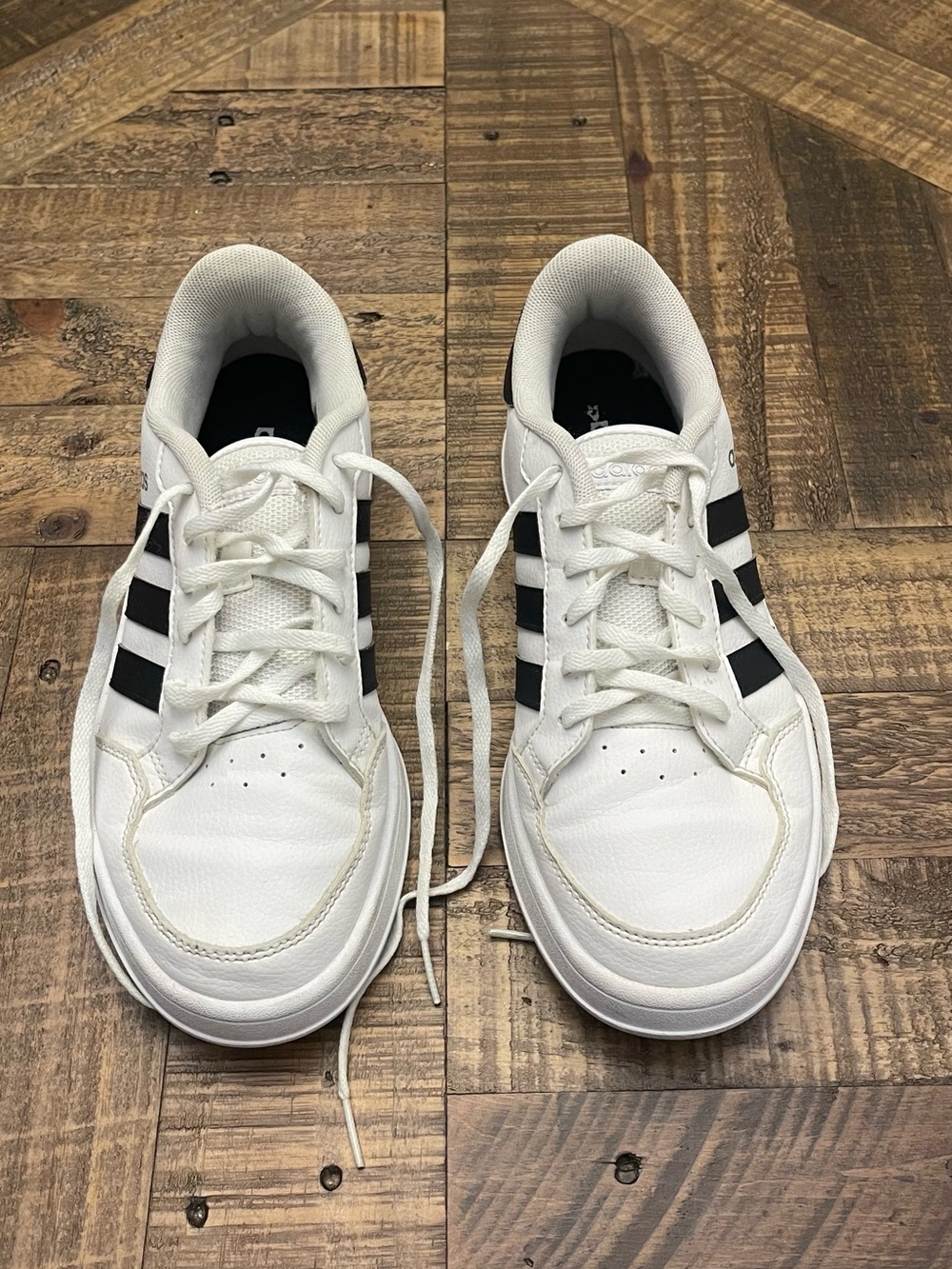 adidas Breaknet White/Black Sneakers (Model FX8724)